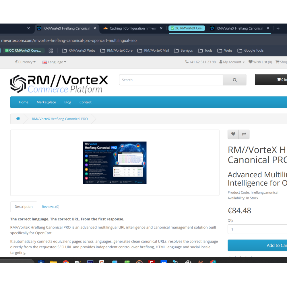 RM//VorteX Hreflang Canonical PRO multilingual canonical and hreflang management for OpenCart
